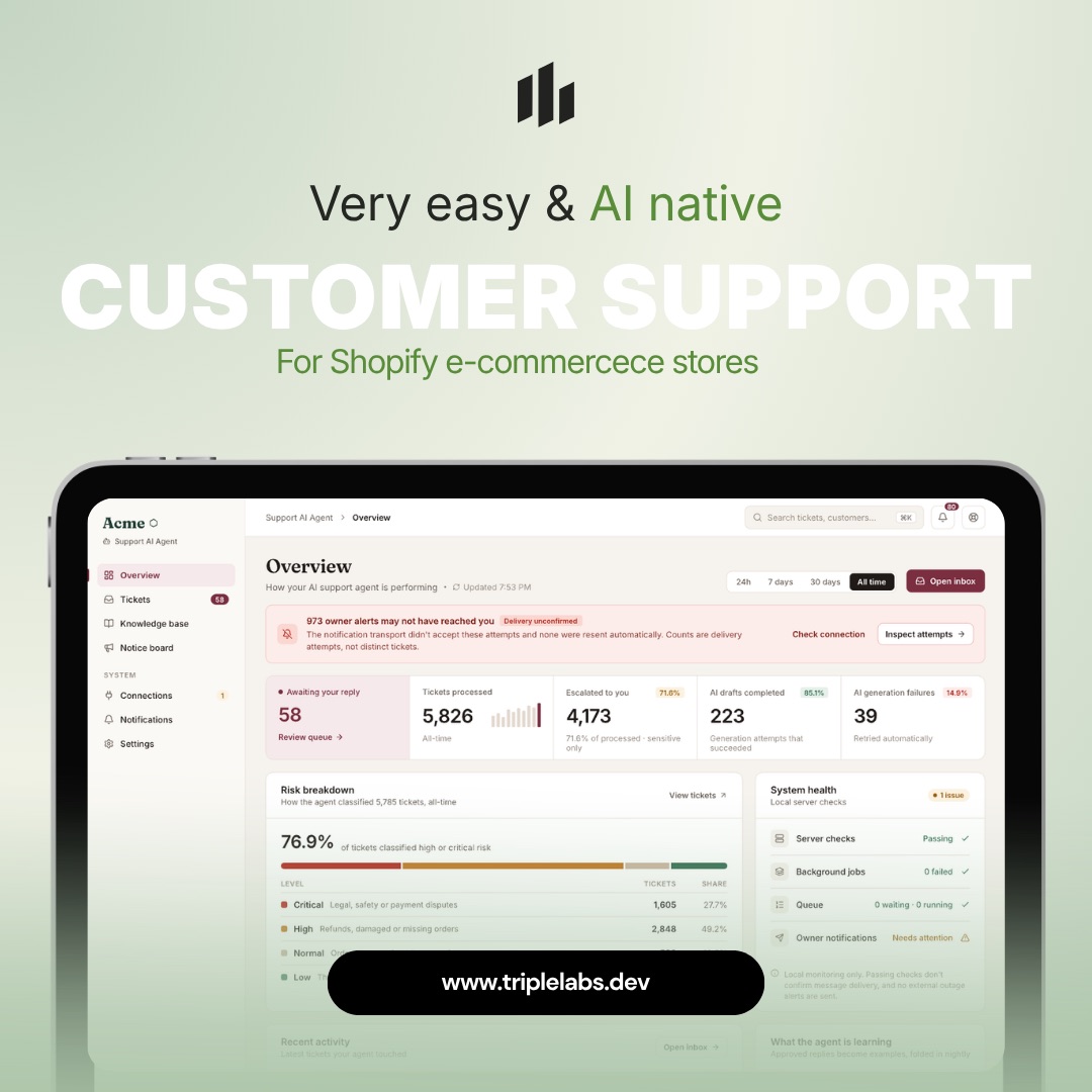 Illustrative studio image for a synthetic customer support workflow concept.